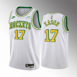 Camiseta Tari Eason #17 Houston Rockets 2023 Blanco Classic Edition