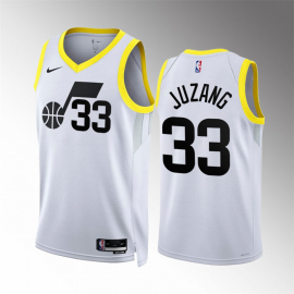 Camiseta Johnny Juzang #33 Utah Jazz 2023 Blanco