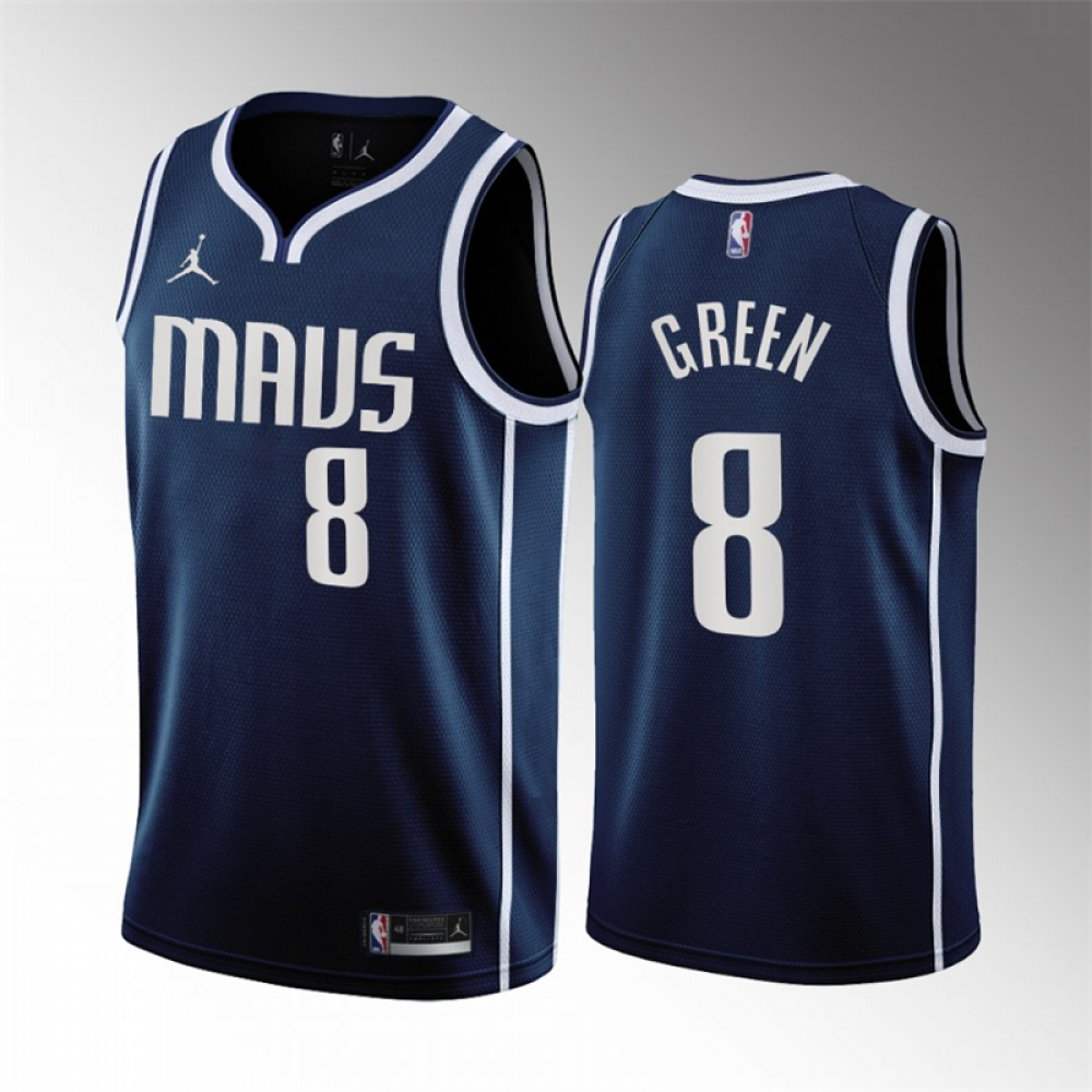Camiseta Josh Green #8 Dallas Mavericks 2023 Azul Statement Edition Camiseta Josh Green #8 Dallas Mavericks 2023 Azul Statement Edition