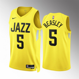 Camiseta Malik Beasley #5 Utah Jazz 2023 Amarillo