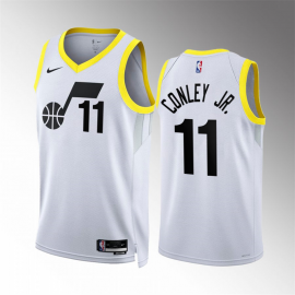 Camiseta Mike Conley Jr. #11 Utah Jazz 2023 Blanco