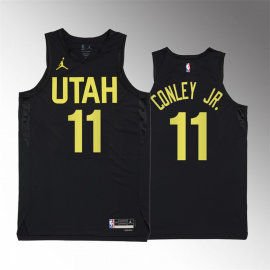 Camiseta Mike Conley Jr. #11 Utah Jazz 2023 Negro
