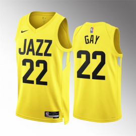 Camiseta Rudy Gay #22 Utah Jazz 2023 Amarillo