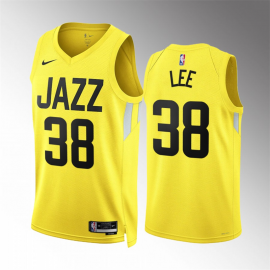 Camiseta Saben Lee #38 Utah Jazz 2023 Amarillo