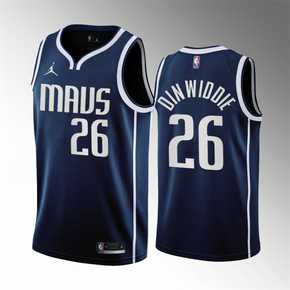 Camiseta Spencer Dinwiddie #26 Dallas Mavericks 2023 Azul Statement Edition Camiseta Spencer Dinwiddie #26 Dallas Mavericks 2023 Azul Statement Edition