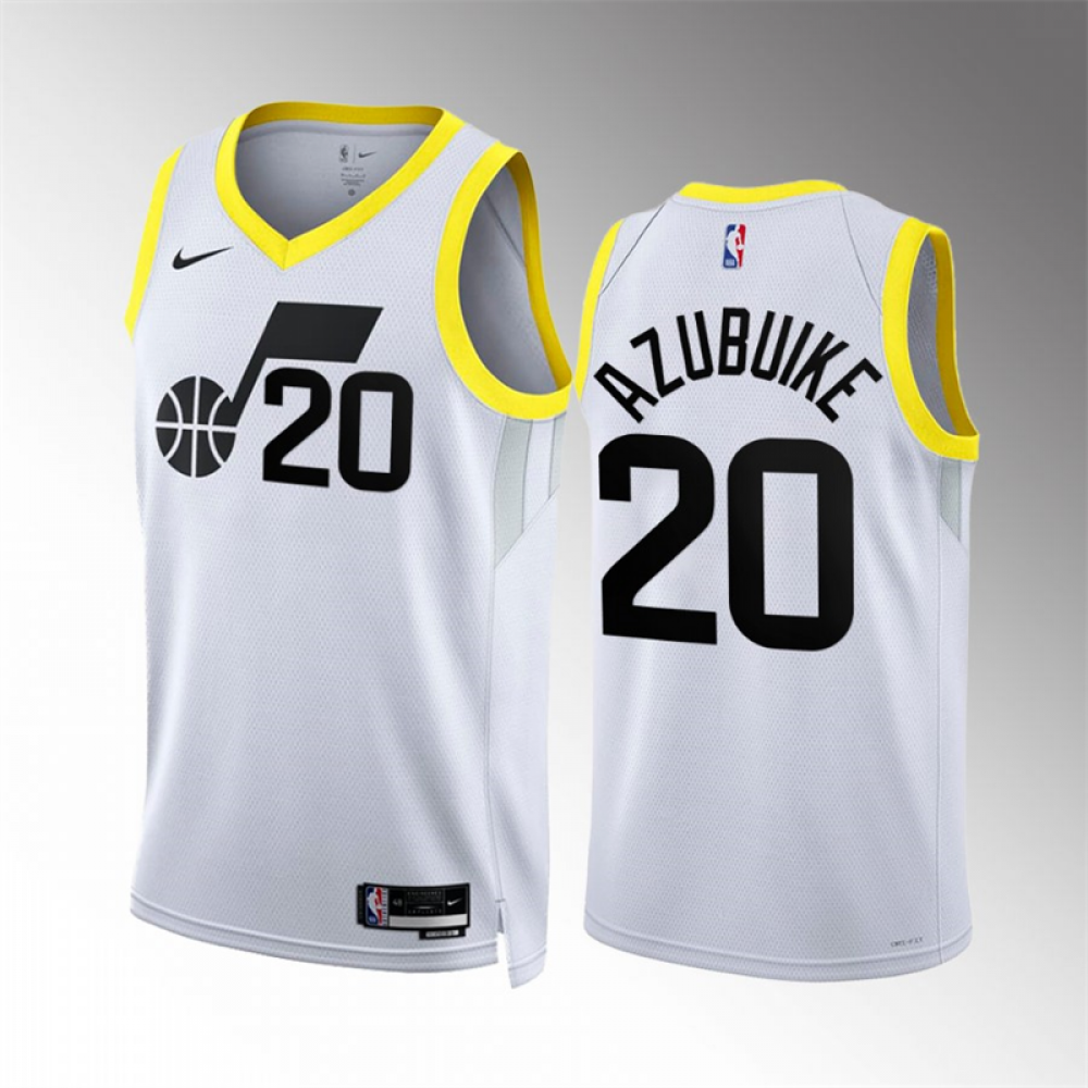 Camiseta Udoka Azubuike #20 Utah Jazz 2023 Blanco Camiseta Udoka Azubuike #20 Utah Jazz 2023 Blanco