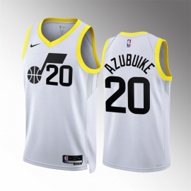 Camiseta Udoka Azubuike #20 Utah Jazz 2023 Blanco