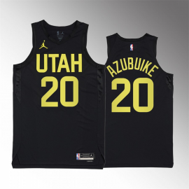 Camiseta Udoka Azubuike #20 Utah Jazz 2023 Negro