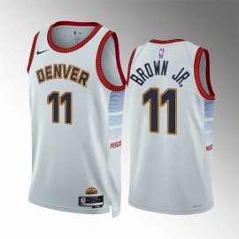 Camiseta Bruce Brown Jr. #11 Denver Nuggets 2023 Blanco City Edition