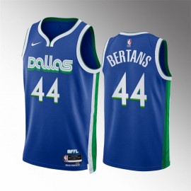 Camiseta Davis Bertans #44 Dallas Mavericks 2023 Azul City Edition
