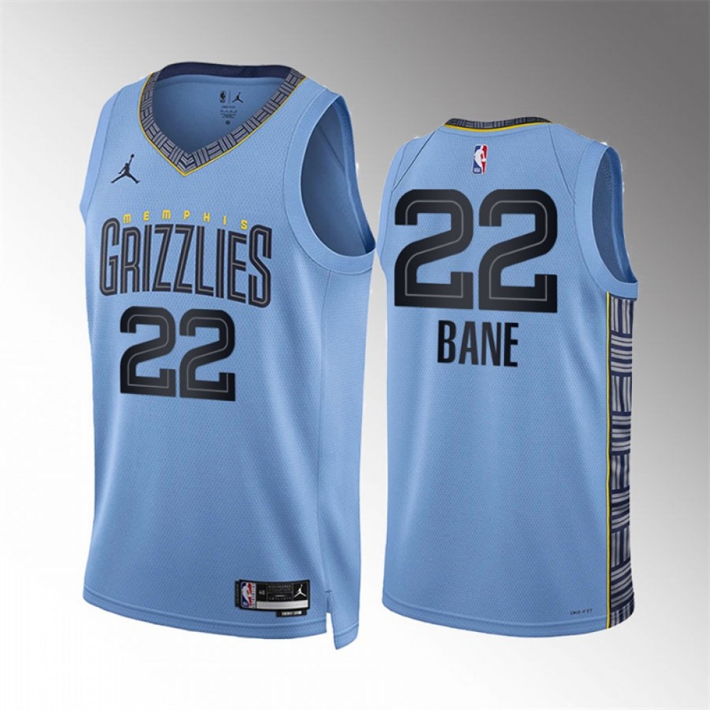 Camiseta Desmond Bane #22 Memphis Grizzlies 2023 Azul Statement Edition Camiseta Desmond Bane #22 Memphis Grizzlies 2023 Azul Statement Edition