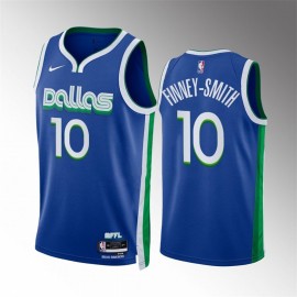 Camiseta Dorian Finney Smith #10 Dallas Mavericks 2023 Azul City Edition