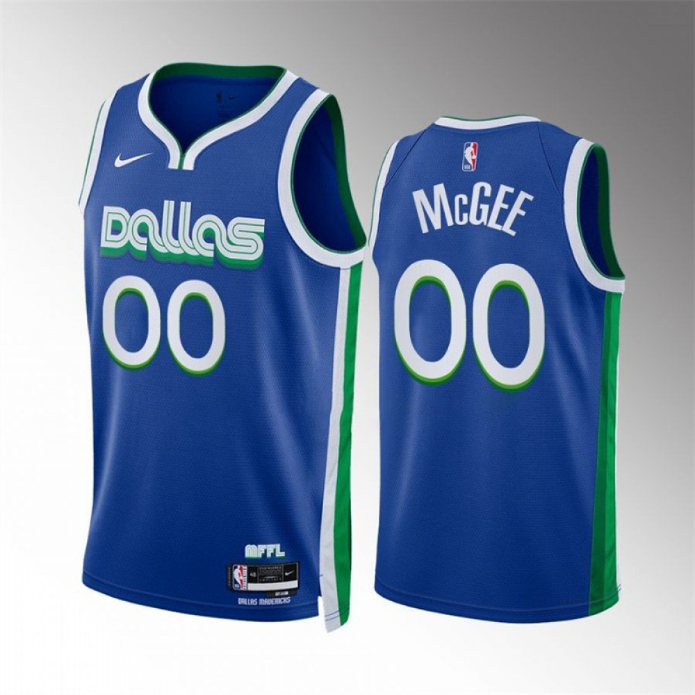 Camiseta Javale Mcgee #00 Dallas Mavericks 2023 Azul City Edition Camiseta Javale Mcgee #00 Dallas Mavericks 2023 Azul City Edition