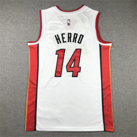 Camiseta Tyler Herro #14 Miami Heat Blanco Association Edition Camiseta Tyler Herro #14 Miami Heat Blanco Association Edition