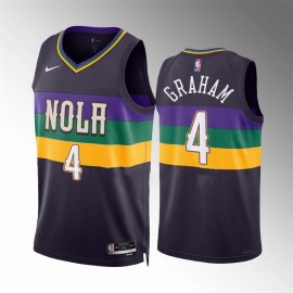 Camiseta Devonte' Graham #4 New Orleans Pelicans 2023 Púrpura City Edition