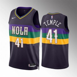 Camiseta Garrett Temple #41 New Orleans Pelicans 2023 Púrpura City Edition