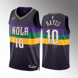 Camiseta Jaxson Hayes #10 New Orleans Pelicans 2023 Púrpura City Edition
