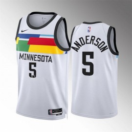 Camiseta Kyle Anderson #5 Minnesota Timberwolves 2023 Blanco City Edition