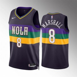 Camiseta Naji Marshall #8 New Orleans Pelicans 2023 Púrpura City Edition