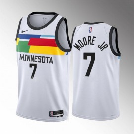 Camiseta Wendell Moore Jr. #7 Minnesota Timberwolves 2023 Blanco City Edition