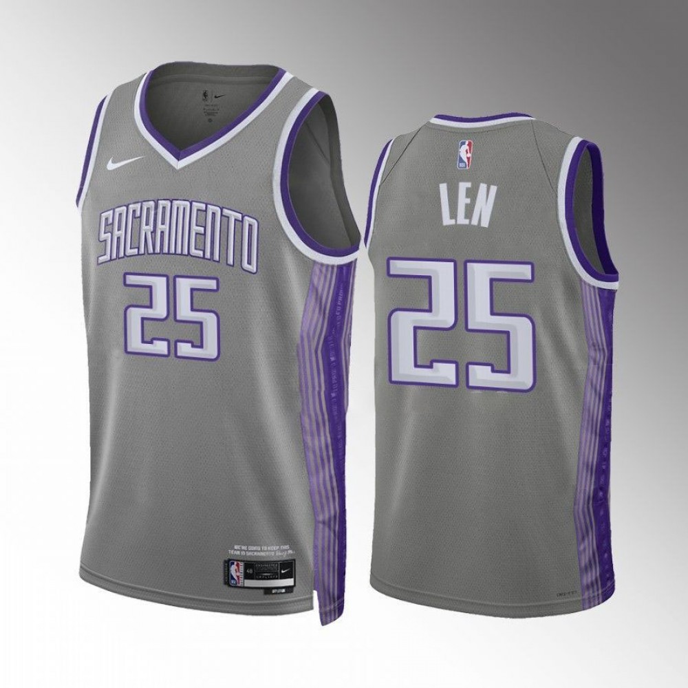 Camiseta Alex Len #25 Sacramento Kings 2023 Gris City Edition Camiseta Alex Len #25 Sacramento Kings 2023 Gris City Edition