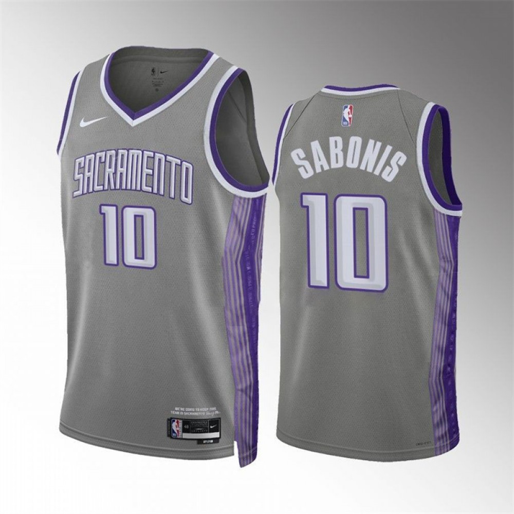 Camiseta Domantas Sabonis #10 Sacramento Kings 2023 Gris City Edition Camiseta Domantas Sabonis #10 Sacramento Kings 2023 Gris City Edition
