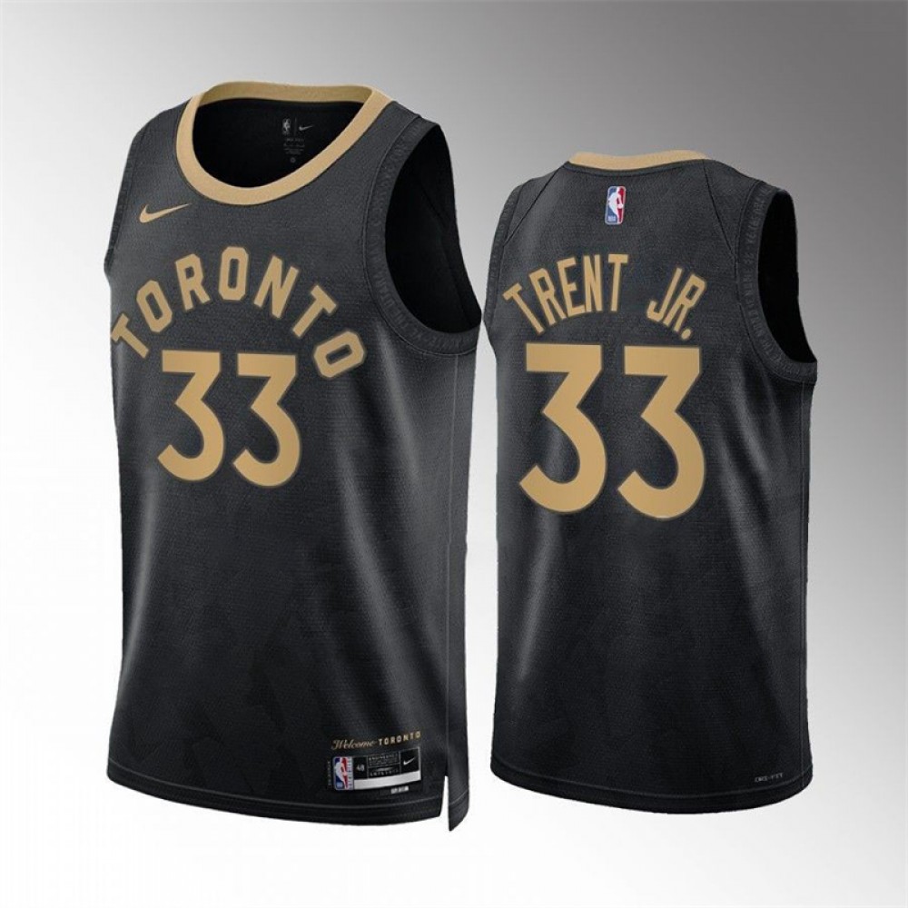 Camiseta Gary Trent Jr. #33 Toronto Raptors 2023 Negro City Edition Camiseta Gary Trent Jr. #33 Toronto Raptors 2023 Negro City Edition