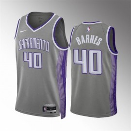 Camiseta Harrison Barnes #40 Sacramento Kings 2023 Gris City Edition