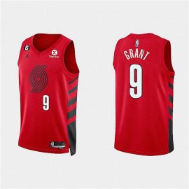 Camiseta Jerami Grant #9 Portland Trail Blazers 2023 Rojo Statement Edition