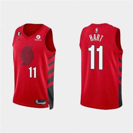 Camiseta Josh Hart #11 Portland Trail Blazers 2023 Rojo Statement Edition