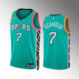 Camiseta Josh Richardson #7 San Antonio Spurs 2023 Verde City Edition