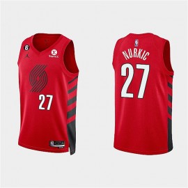 Camiseta Jusuf Nurkic #27 Portland Trail Blazers 2023 Rojo Statement Edition