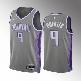 Camiseta Kevin Huerter #9 Sacramento Kings 2023 Gris City Edition