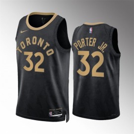 Camiseta Otto Porter Jr. #32 Toronto Raptors 2023 Negro City Edition