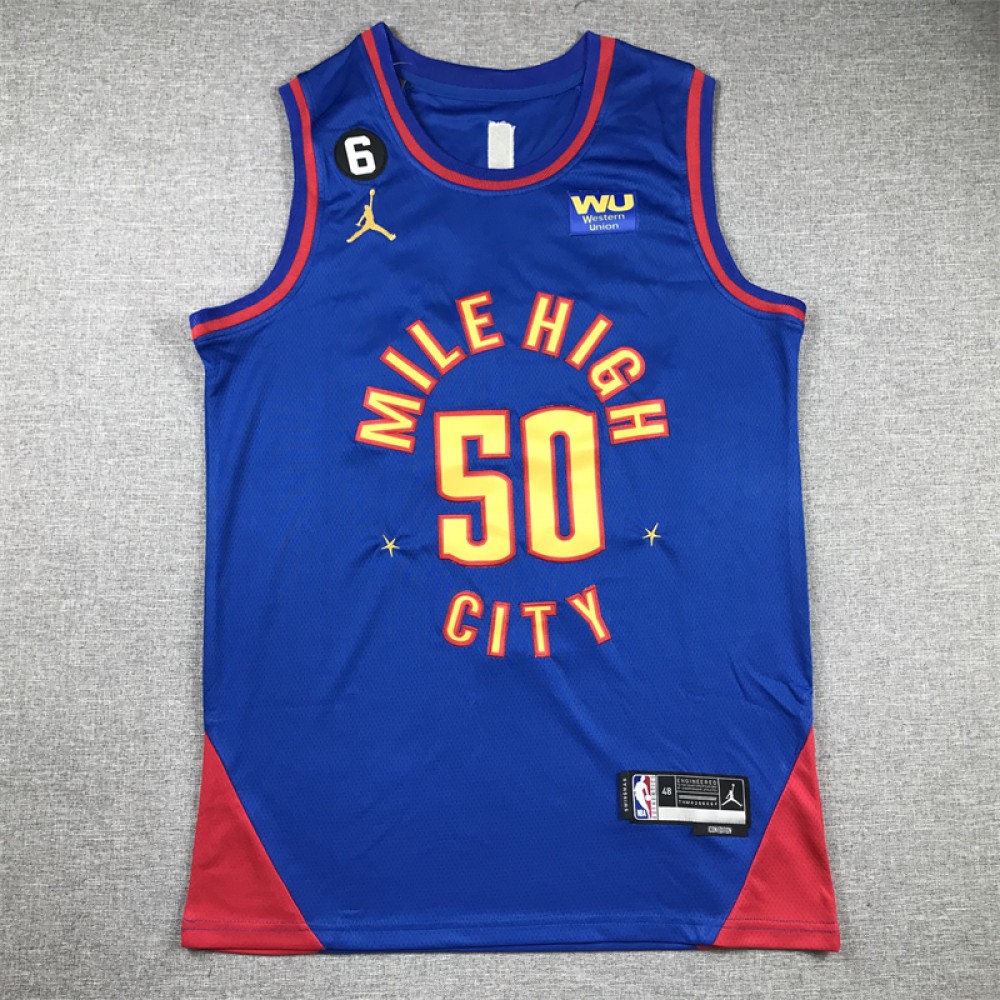 Camiseta Aaron Gordon #50 Denver Nuggets 2023 Azul Statement Edition Camiseta Aaron Gordon #50 Denver Nuggets 2023 Azul Statement Edition