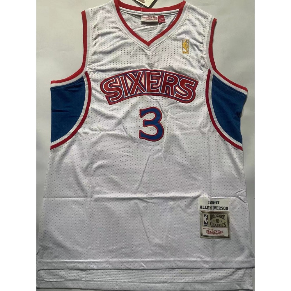 Camiseta Allen Iverson #3 Philadelphia 76ers Blanco Classic Edition Camiseta Allen Iverson #3 Philadelphia 76ers Blanco Classic Edition