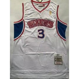 Camiseta Allen Iverson #3 Philadelphia 76ers Blanco Classic Edition