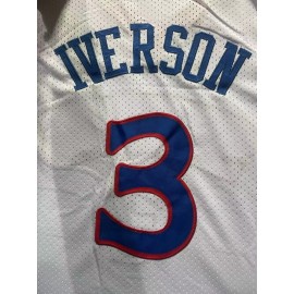 Camiseta Allen Iverson #3 Philadelphia 76ers Blanco Classic Edition Camiseta Allen Iverson #3 Philadelphia 76ers Blanco Classic Edition