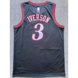 Camiseta Allen Iverson #3 Philadelphia 76ers Negro Classic Edition Camiseta Allen Iverson #3 Philadelphia 76ers Negro Classic Edition