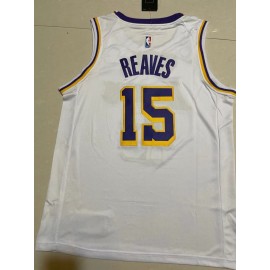 Camiseta Austin Reaves #15 Los Angeles Lakers 2023 Blanco City Edition  Camiseta Austin Reaves #15 Los Angeles Lakers 2023 Blanco City Edition