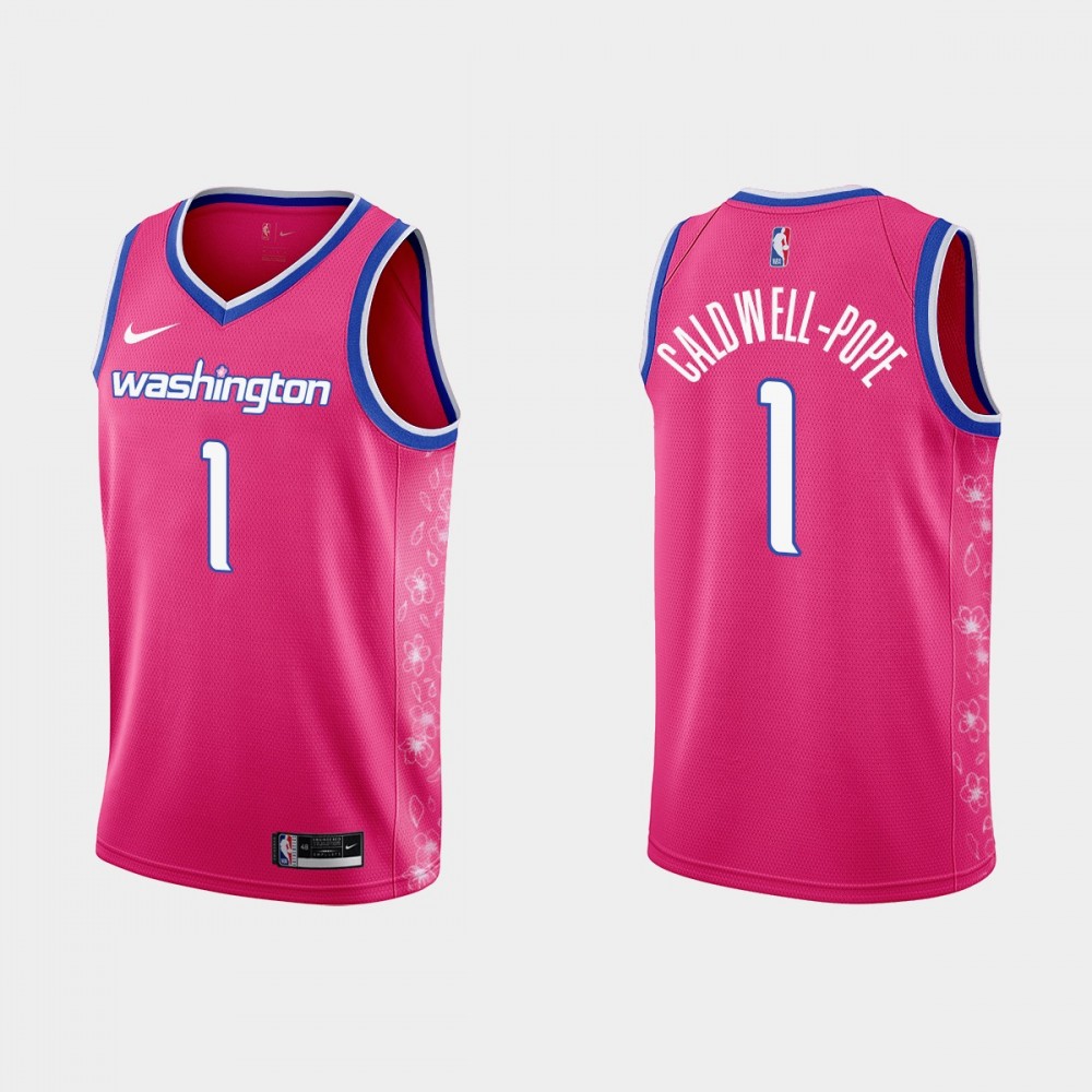 Camiseta Caldwell-Pope #1 Washington Wizards 22/23 Rosa City Edition Camiseta Caldwell-Pope #1 Washington Wizards 22/23 Rosa City Edition