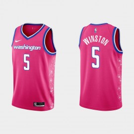 Camiseta Cassius Winston #5 Washington Wizards 22/23 Rosa City Edition