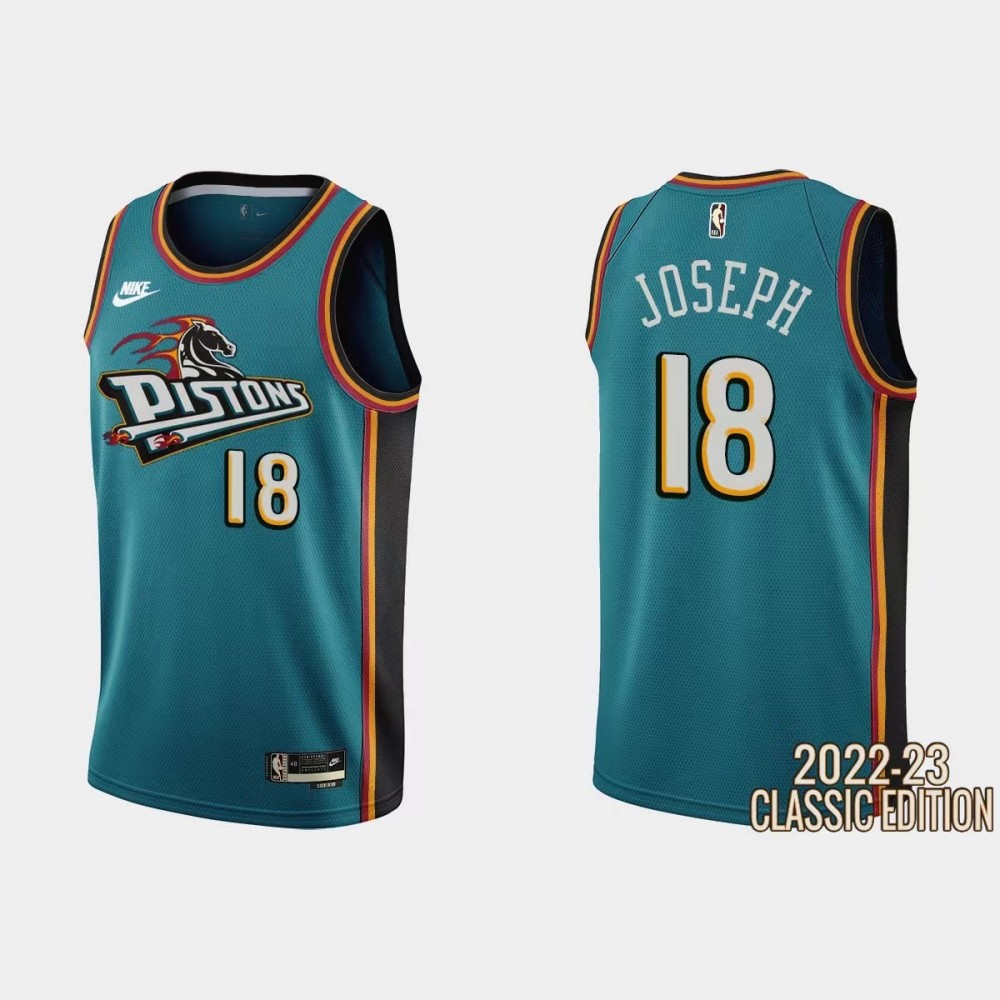 Camiseta Cory Joseph #18 Detroit Pistons 22/23 Verde Classic Edition Camiseta Cory Joseph #18 Detroit Pistons 22/23 Verde Classic Edition
