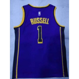 Camiseta D'Angelo Russell #1 Los Angeles Lakers Jordan Edición Púrpura Camiseta D'Angelo Russell #1 Los Angeles Lakers Jordan Edición Púrpura