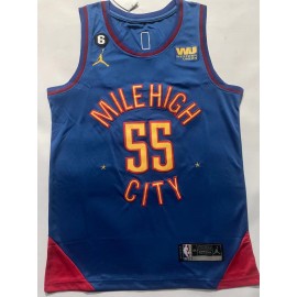 Camiseta Dikembe Mutombo #55 Denver Nuggets 2023 Azul Statement Edition