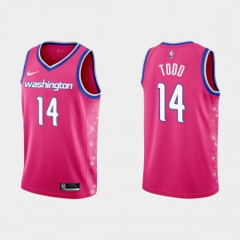 Camiseta Isaiah Todd #14 Washington Wizards 22/23 Rosa City Edition