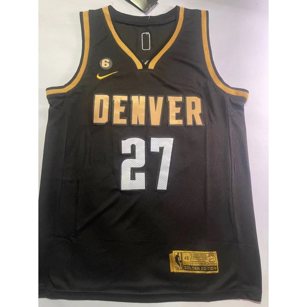 Camiseta Jamal Murray #27 Denver Nuggets 2023 Negro Camiseta Jamal Murray #27 Denver Nuggets 2023 Negro