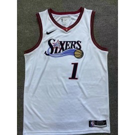Camiseta James Harden #1 Philadelphia 76ers Blanco Classic Edition