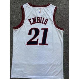Camiseta Joel Embiid #21 Philadelphia 76ers Blanco Classic Edition Camiseta Joel Embiid #21 Philadelphia 76ers Blanco Classic Edition