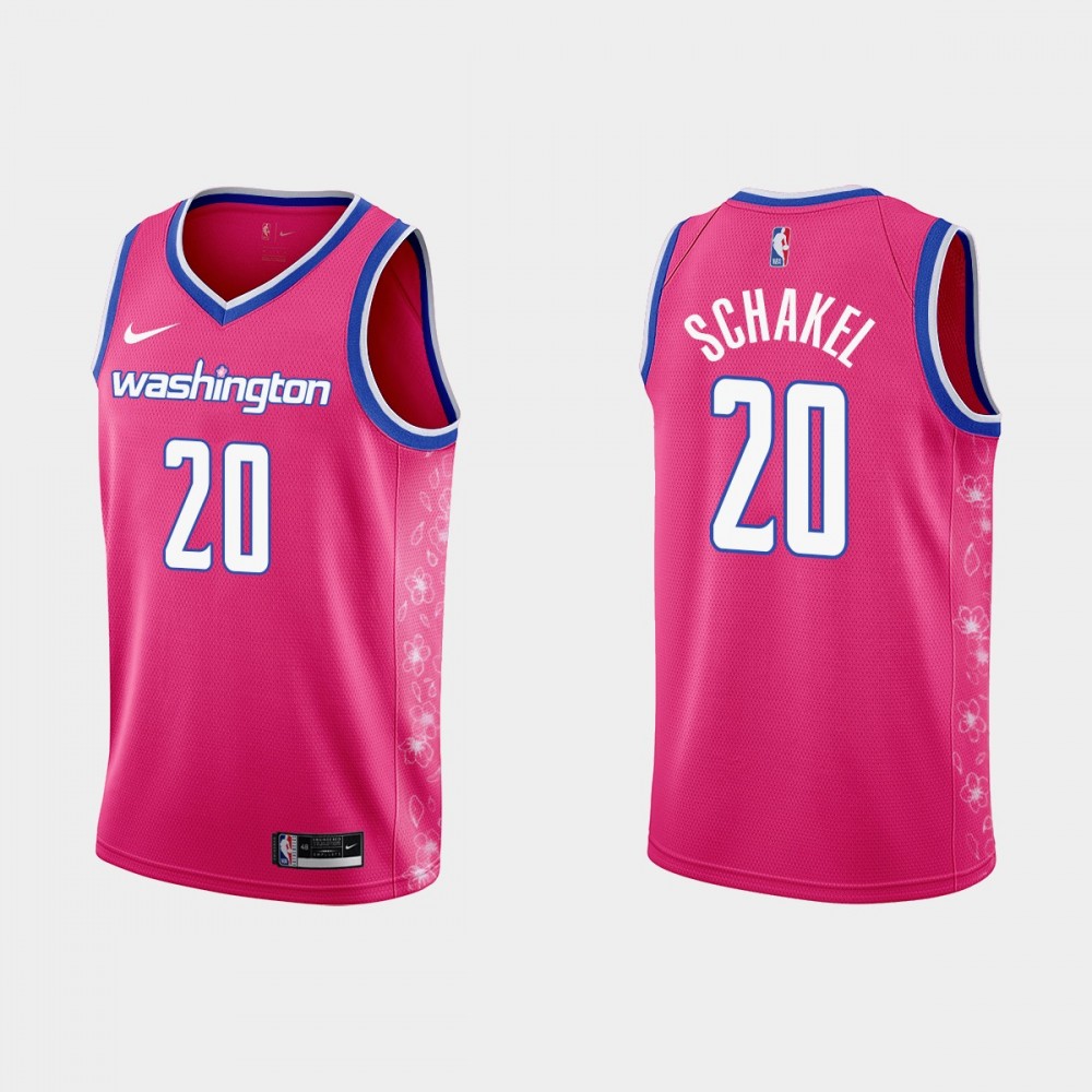 Camiseta Jordan Schakel #20 Washington Wizards 22/23 Rosa City Edition Camiseta Jordan Schakel #20 Washington Wizards 22/23 Rosa City Edition